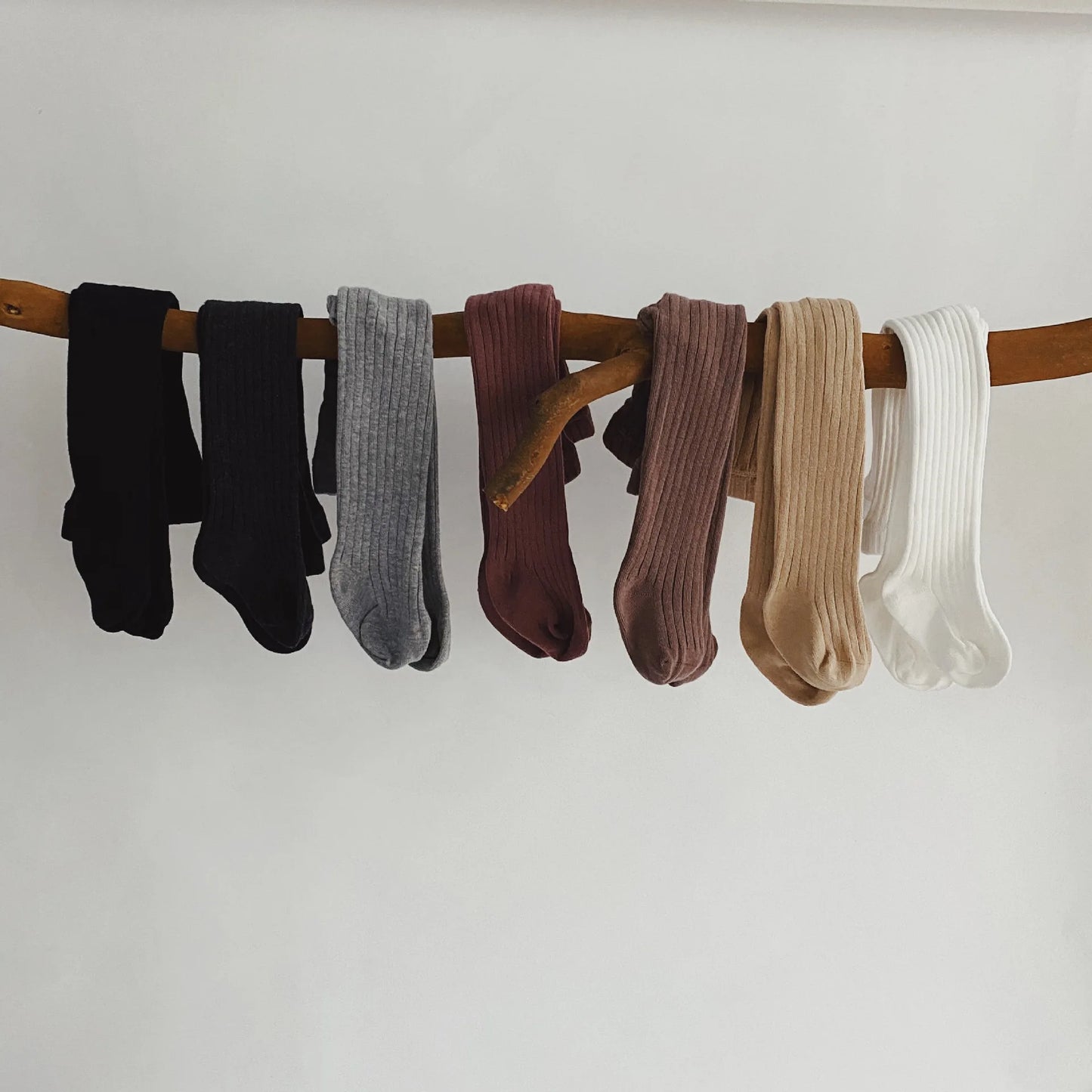 Girls Cotton Tights - Soft Knitted Pantyhose for Babies & Toddlers | Macaron Colours