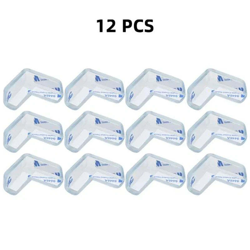 Baby Safety Corner Protectors - Premium Silicone Table Edge Guards (12 Pack)