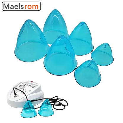 Body Sculpting Cups - 6pcs Silicone Vacuum Therapy Set for Breast/Butt Lifting, Lymphatic Drainage & Skin Tightening (BBL Massag