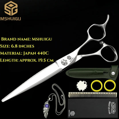 MSHUIGU professional barber Small size scissors 440C 5-5.5-6inch Multifunctional thinning shears Salon Tool Accessories