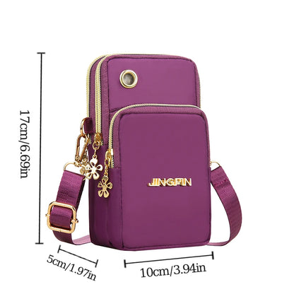 Women's Crossbody Phone Bag - Mini Shoulder Purse with Neck Strap for Running & Travel