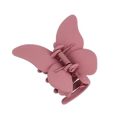 Matte Butterfly Hair Claw Solid Simple Ponytail Holders Barrettes Sweet Fairy Hair Clip Elegant Hairpin Claw Styling Accessories