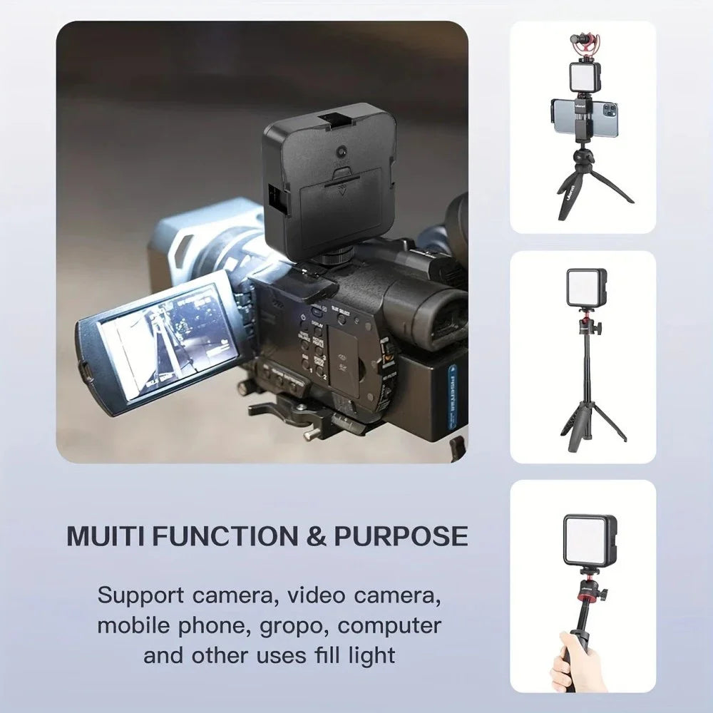 Mini Fill Light Rechargeable Mobile Phone Computer Camera Selfie LightPhotography 180 Degree Rotation Clip-on LED Light