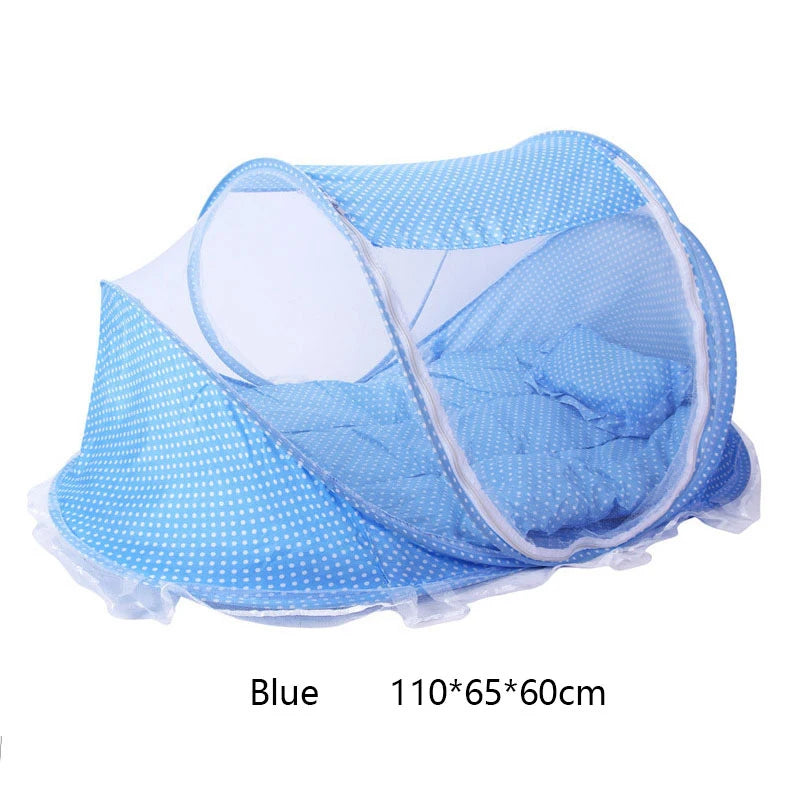 Baby Bed Mosquito Net Baby Bed Crib Folding Net Mosquito Net Mattress Pillow Suit Newborn Cradle Mesh Tent Net Baby Bedding