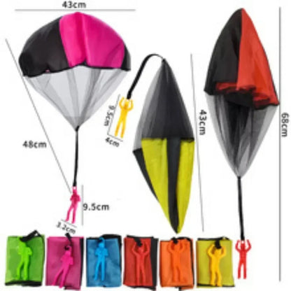 3/5/10 Pcs Fun Hand Throwing Soldier Parachute Outdoor Game Kids Birthday Party Festival Party Gift Reward Carnival Gift Pack