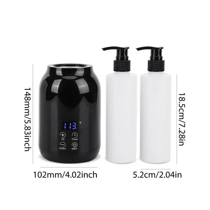 Massage Oil Warmer Digital Lotion Cream Heater LED Display Lotion Warmer Massage Oil Heater 2 Heat Modes Fast Heat Lotion Warmer