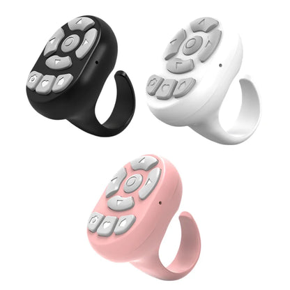 Multi-function Bluetooth Ring Remote Control Portable Fingertip Selfie Video Controller Automatic Page Turner Browsing For Phone