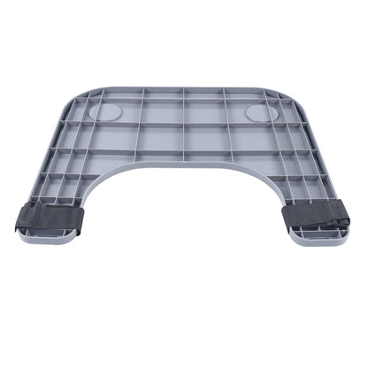 ABS Removable Wheelchair Tray Table w/2 Cup Holders Disabled Portable Lap Tray
