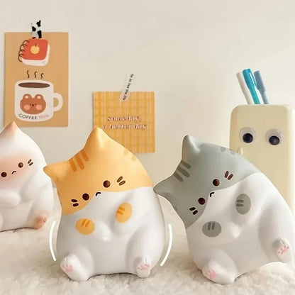 Soft PU Slow Rebound Cartoon Cat Pop Fidget Toy, 1PC Adorable Squeeze Ball, Stress Relief for Kids Adults, Halloween Christmas Gift