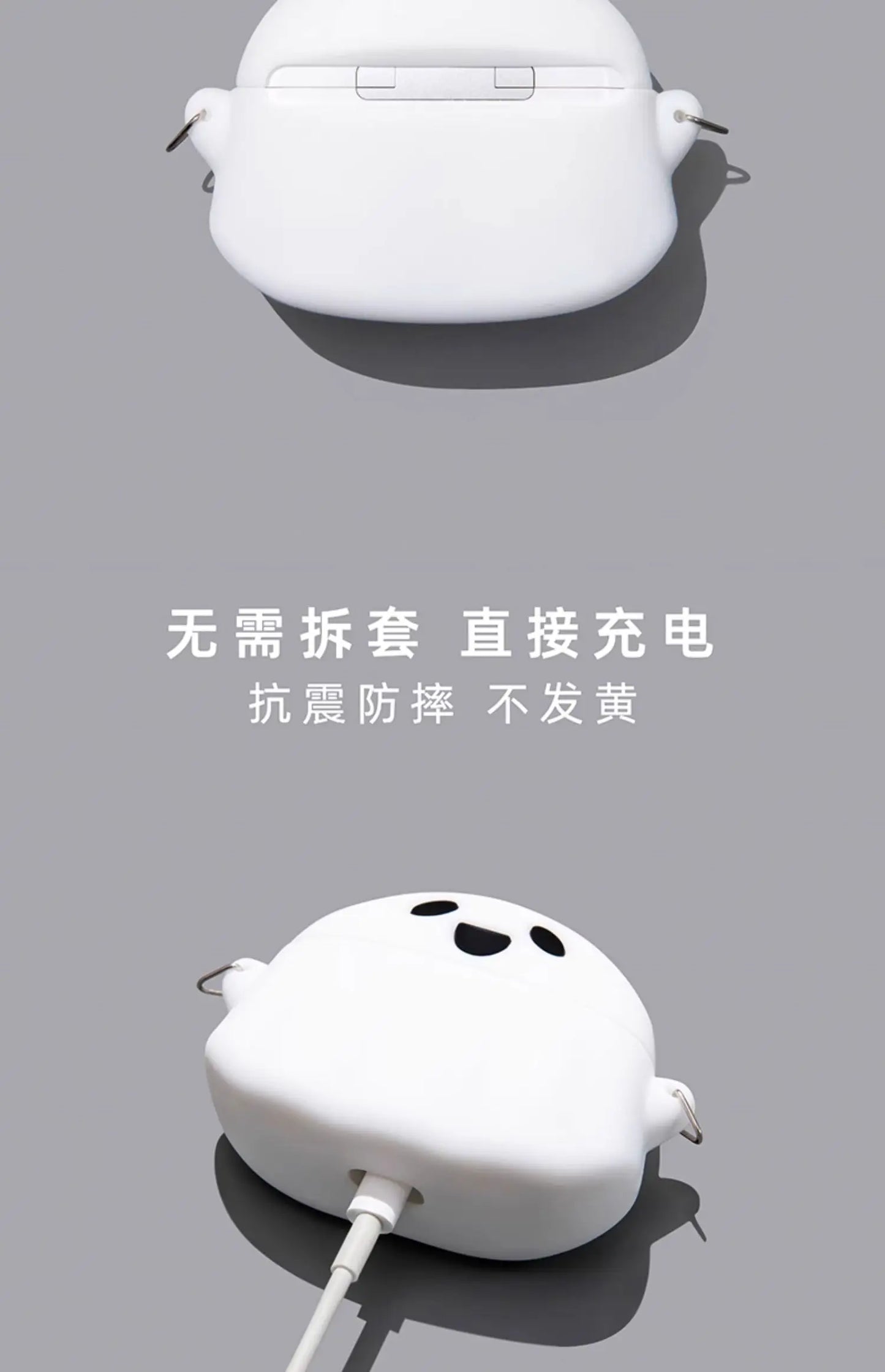 For Airpods 1 2 3 4 Pro Pro 2 Pro 3 Crayons Shark Dog Silicone Earphone Case Accessories Cover