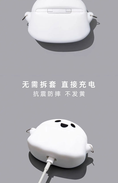 For Airpods 1 2 3 4 Pro Pro 2 Pro 3 Crayons Shark Dog Silicone Earphone Case Accessories Cover