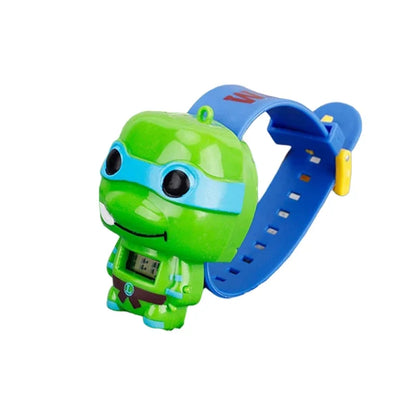Ninja Turtles TMNT Kid Cartoon Cool Watch Toy 3D Watches Birthday Gift Electronic Watches Toy Watch Clock Children Xmas Gift New