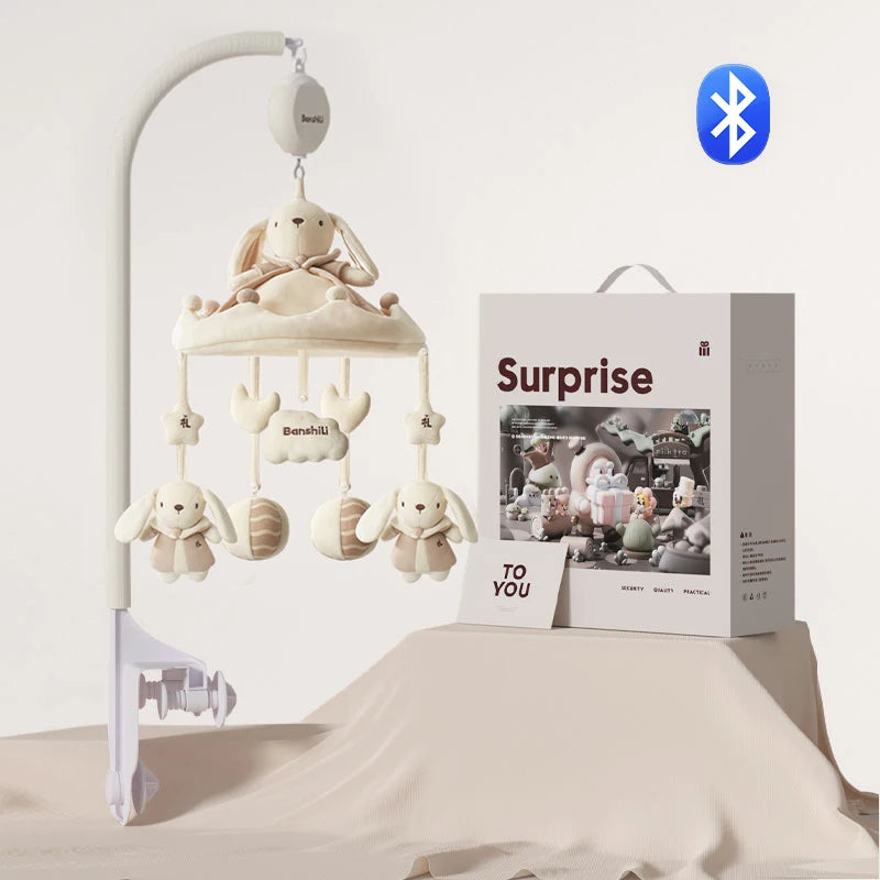 Banshili Music Bed Bell Baby Mobile Cute Cartoon Soothing Boys and Girls Toys Baby Mobile for Crib Baby