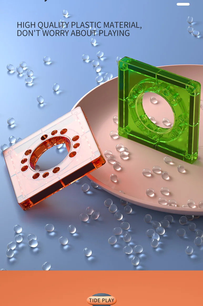 Magnetic Tile Marble Runway Toy Set STEM Educational Building Blocks for Boys and Girls Aged 3+, Great Birthday Gifts Christmas