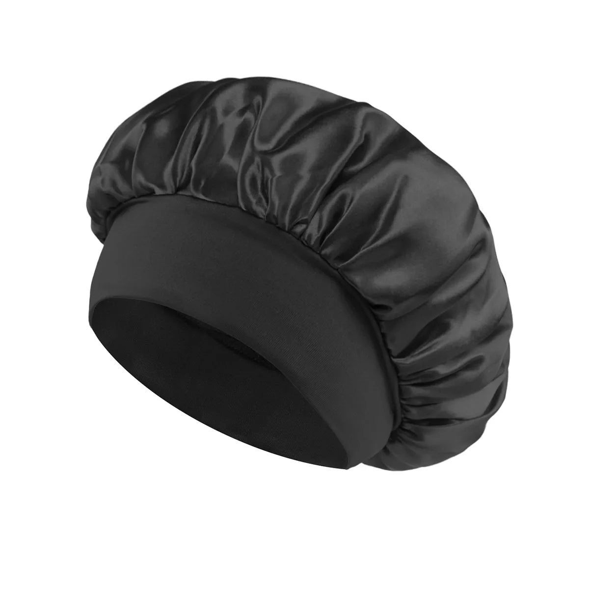 Silk Satin Lined Bonnet for Sleeping - Large Hair Bonnet for Long Hair Protection