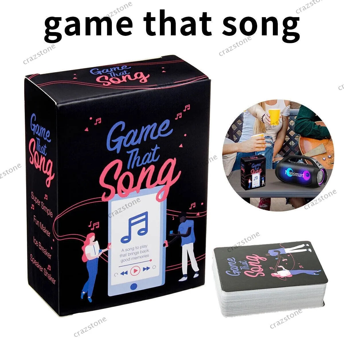 That Song-Fun Music Card Game For Adults And Teens-Compete To Play The Song