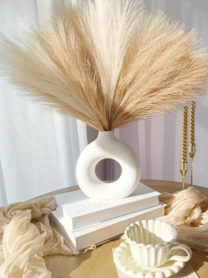 10pcs Artificial Pampas Grass Decor Flowers Fake Plant Reed forDIY Floral Table Arrange Flower Wedding Home Christmas Decoration