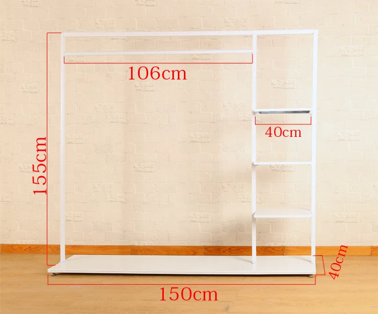 Lightweight Indoor Clothes Hanger Modern Movable Rail Storage Clothes Hanger Drying Space Saving Kledinghangers Home Furniture