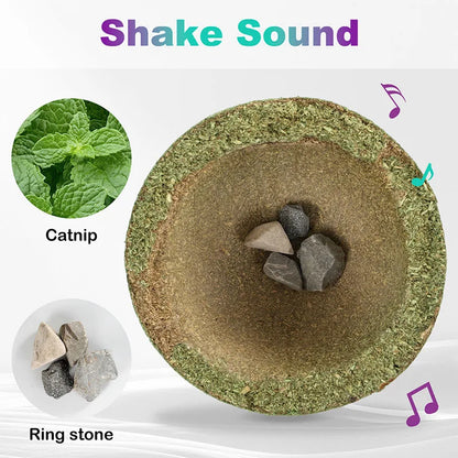 10cm Super Large Catnip Ball Lickable Natural Catnip Toys Self-Hi Relieving Stuffy For Cat Kitten Indoor Outdoor Playing Cat Toy