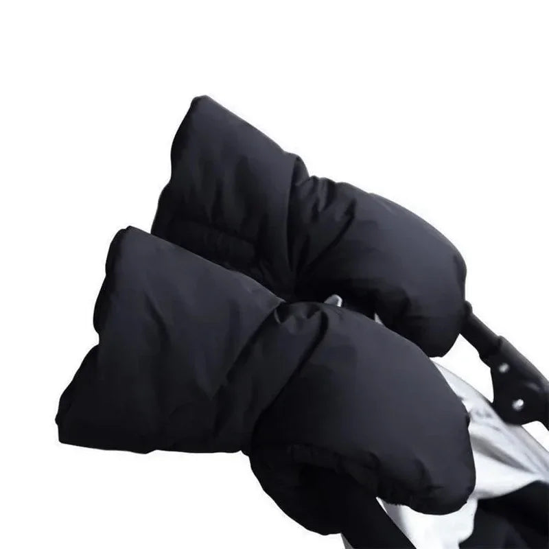 Baby Stroller Gloves Waterproof Warm Winter Antifreeze Mittens With Tissue Phone Bag Transparent Can Be Touch Screen