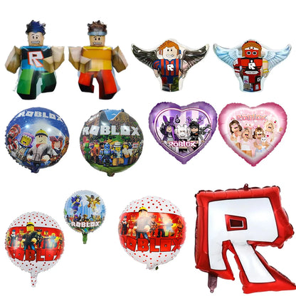 Roblox Game Themed Aluminum Balloons for Kids Birthday Party Decorations Ideal Gifts for Game Lovers Balloon Theme Periphery
