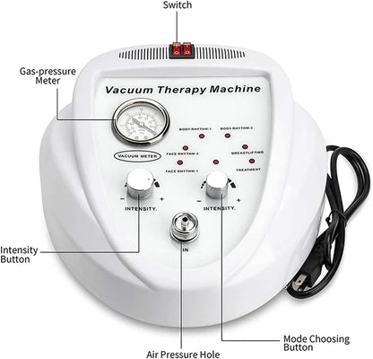 Breast Pump Vacuum Therapy Machine Massager Buttocks Lifting Machine BBL Scraping Cup Female Massage Colombian Buttocks Lifting