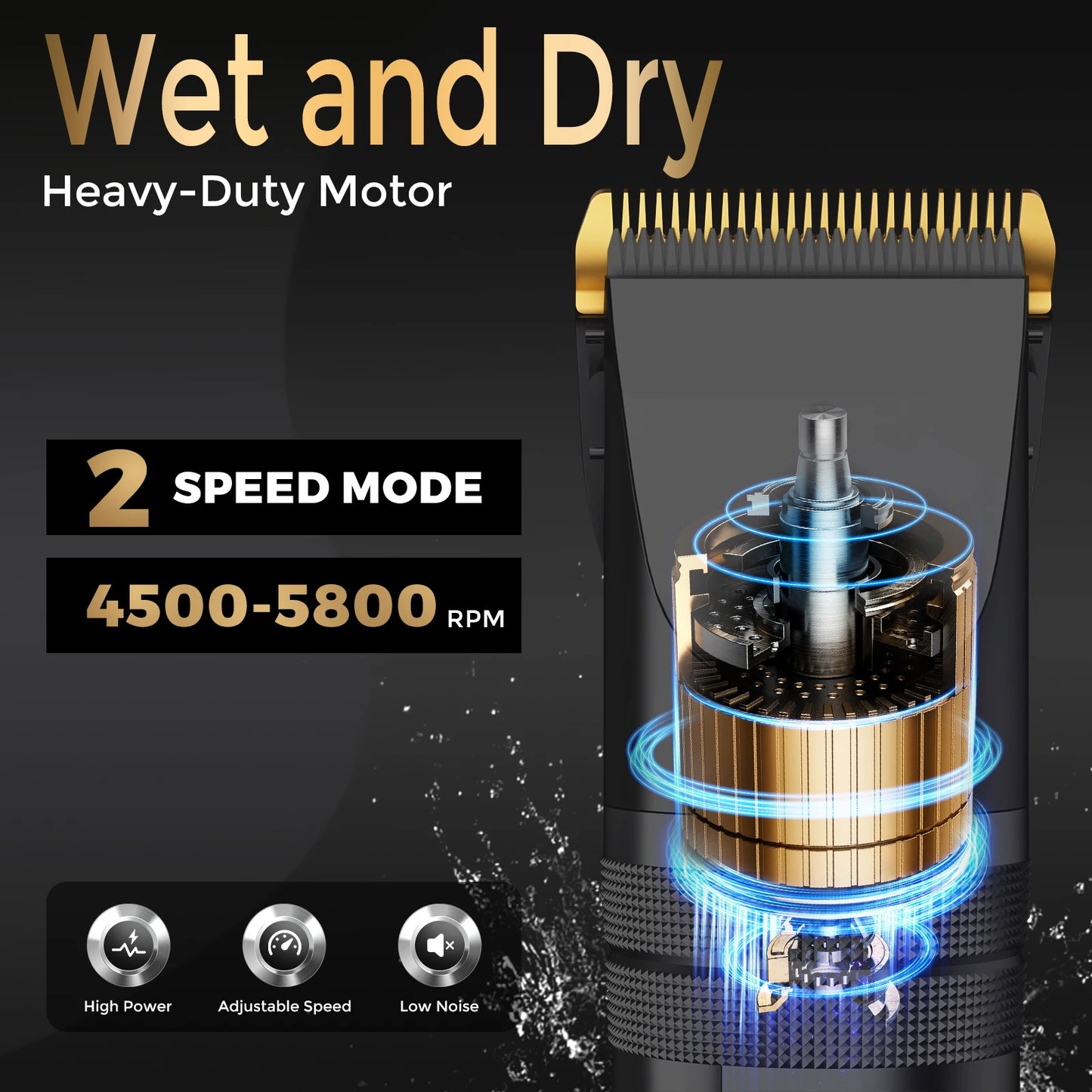 Sejoy Professional Hair Clippers for Men Rechargeable Beard Trimmer Cordless Barber Clippers for Hair Cutting Grooming