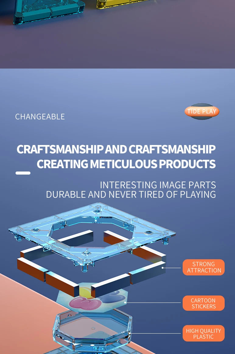 Magnetic Tile Marble Runway Toy Set STEM Educational Building Blocks for Boys and Girls Aged 3+, Great Birthday Gifts Christmas