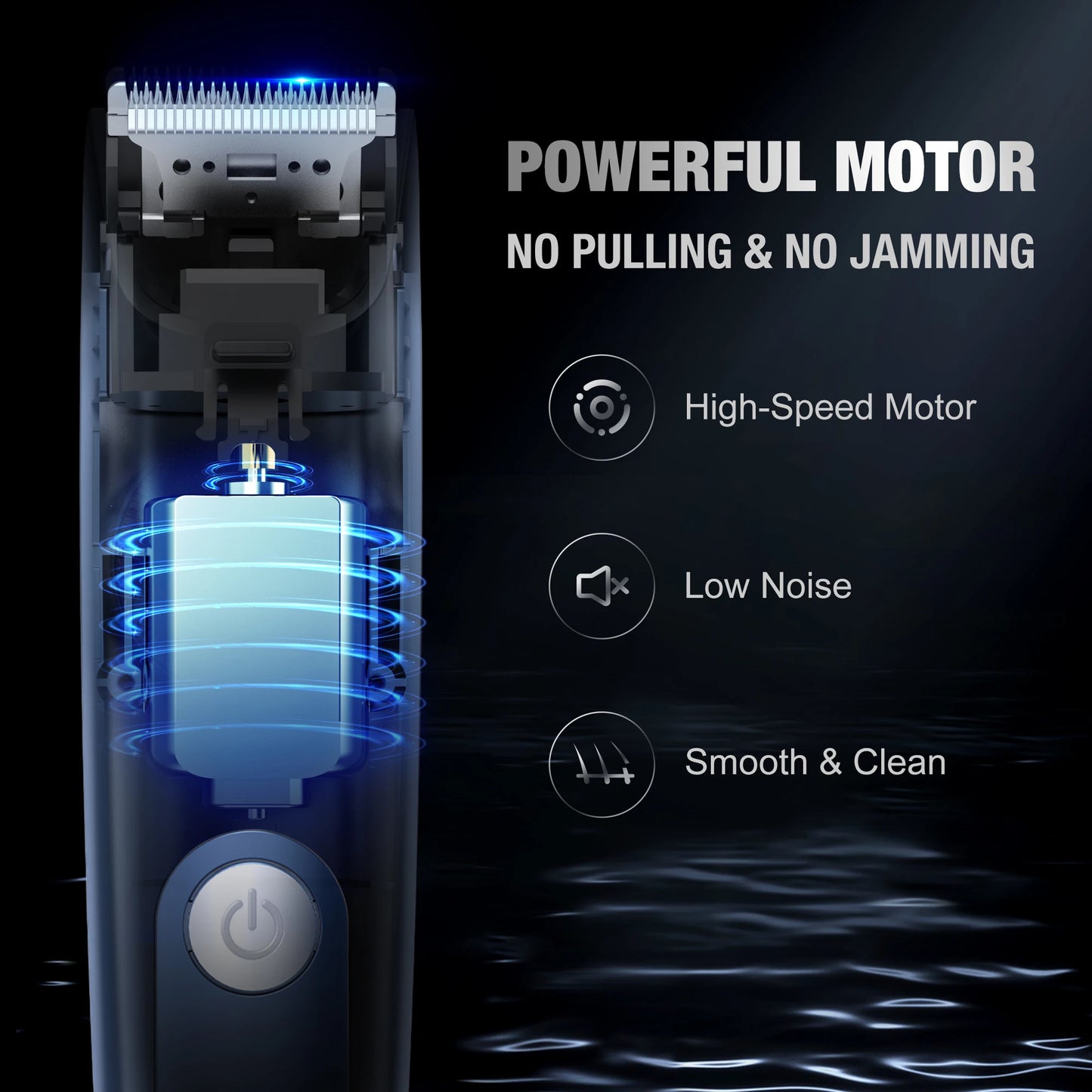 Sejoy Professional Electric Hair Clippers Men Cordless Hair Trimmer Rechargeable LED Display IPX7 Hair Cutting Machine