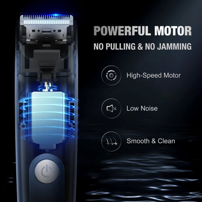 Sejoy Professional Electric Hair Clippers Men Cordless Hair Trimmer Rechargeable LED Display IPX7 Hair Cutting Machine
