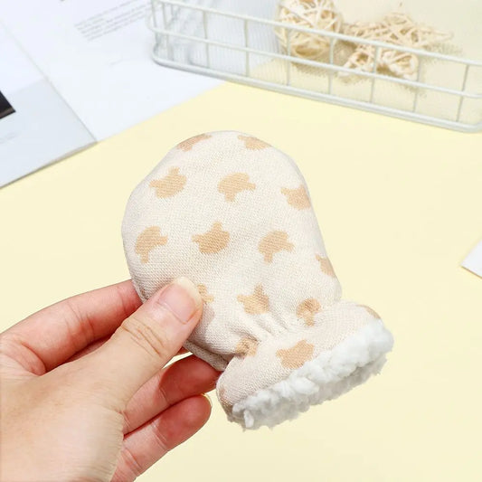 Baby Fleece Gloves - Soft Cotton Mittens for Newborn Toddler Boys & Girls | Anti-Scratch Winter Gloves