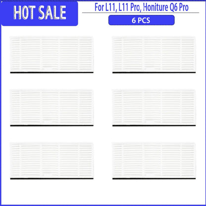 Hauptseitenbürste, Filter, Wischmopp, Staubbeutel für Imou L11 / L11 Pro / Honiture Q6 Pro / Laresar L6 Pro / Airrobo T10+ / Arnagar S8 Pro Ersatzteile
