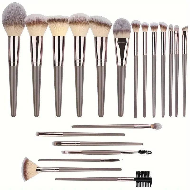 Complete Professional Makeup Brushes Set All in One Kit for Eyeshadow Eyeliner Face and Detailed Cosmetics Application Tools