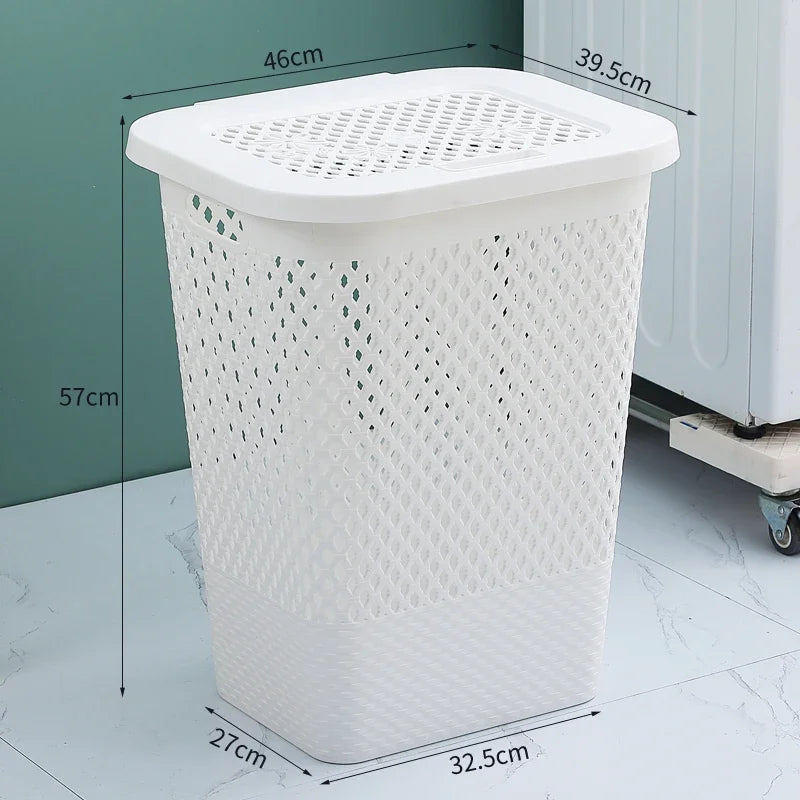 Multi-functional Plastic Household Dirty Laundry Baskets Bathroom Clothes Storage Bucket Living Room Children Toy Basket