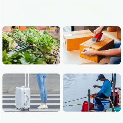 IHOYI Portable Electronic Scale, Household Small 50kg Portable Mini Spring Hook Weighing, High-Precision Luggage Weighing Device