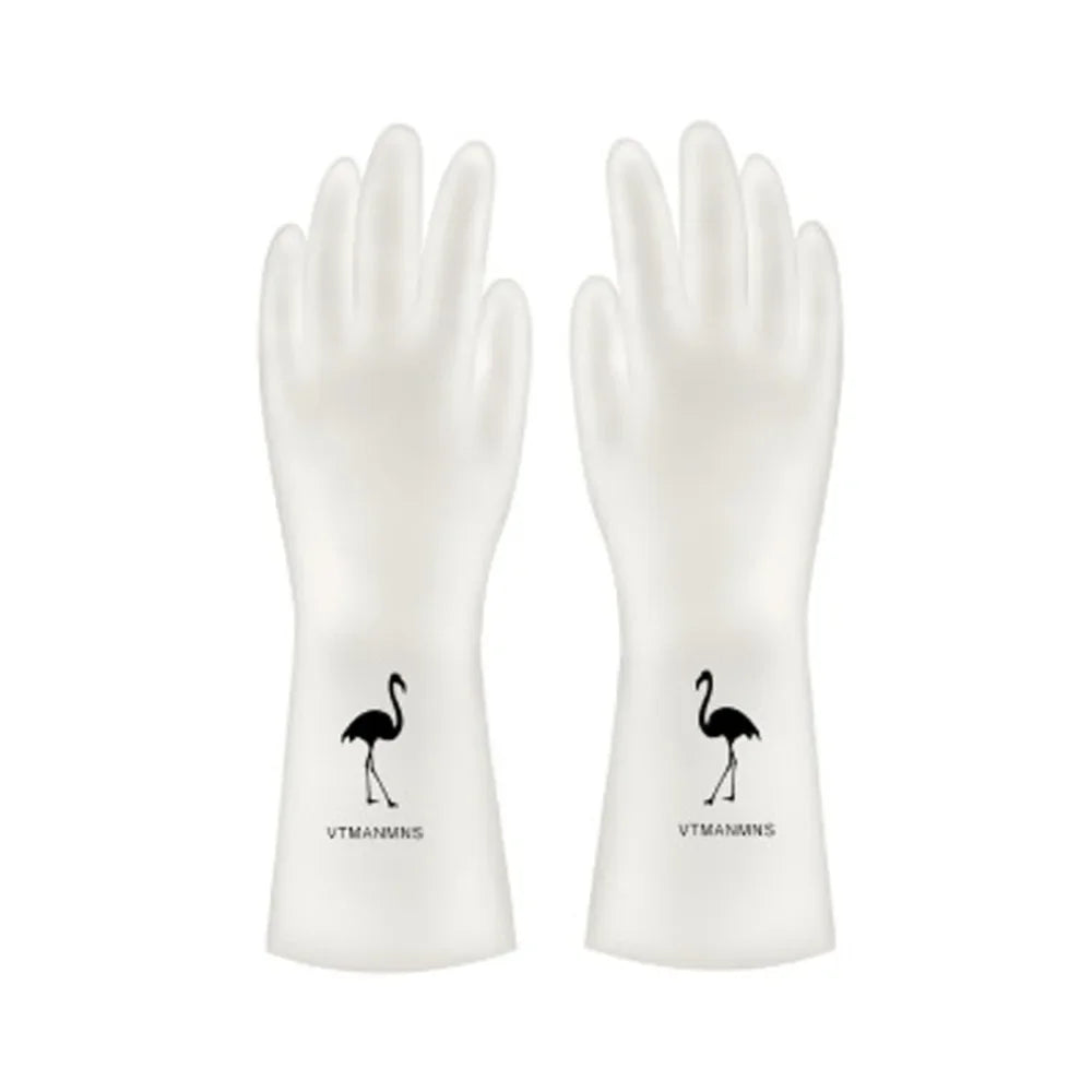 Waterproof Housework Cleaning Gloves Kitchen Cleaning Latex Laundry Dishwashing Gloves Wear Resistant Rubber Gloves