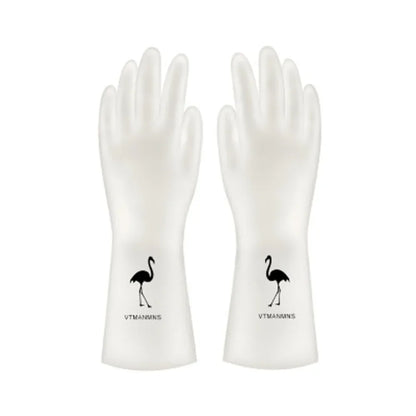 Waterproof Housework Cleaning Gloves Kitchen Cleaning Latex Laundry Dishwashing Gloves Wear Resistant Rubber Gloves