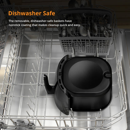 Air Fryer Oven Digital Large 7.7L Rapid Air Circulation,Air Fryers With Touch Screen Viewable Window Dishwasher Safe Accessories