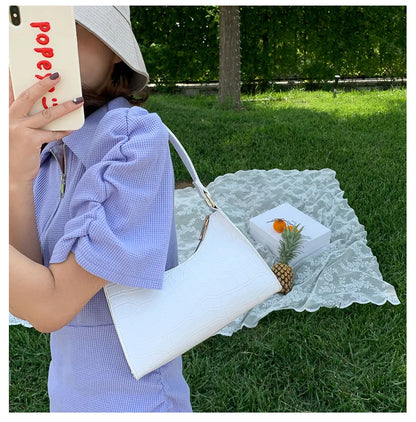 Fashion Exquisite Shopping Bag Retro Casual Women Totes Shoulder Bags Female Leather Solid Color Chain Handbag for Women 2023