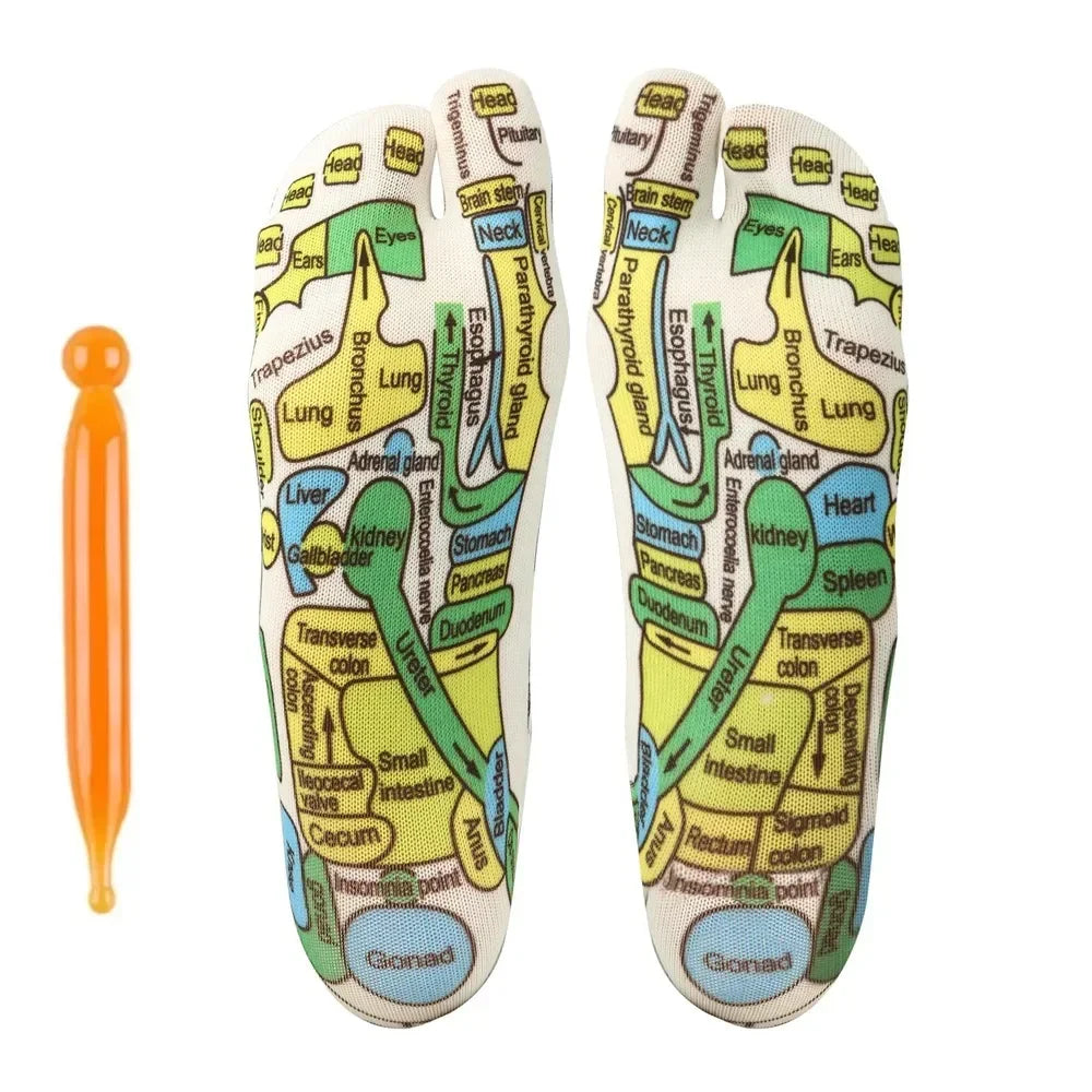 1 Set Socks Acupressure Foot Care Massage Relieve Tired Feet Massager Reflexology Socks Foot Acupoint Massage Tool Physiotherapy