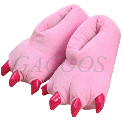 Kids Dinosaur Slippers - Cozy Animal Paw House Shoes for Boys & Girls | Cartoon Stitch Design