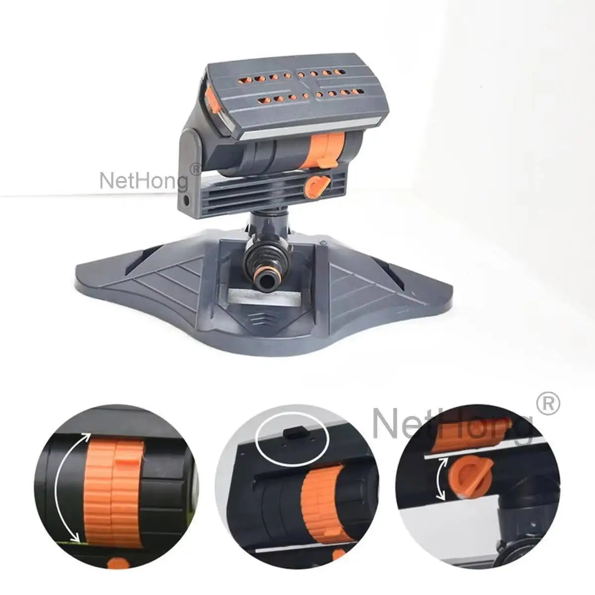 Compact Oscillating Garden/Lawn Sprinkler Automatic Watering UK~