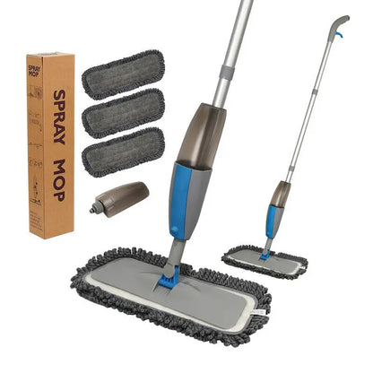 Spray Mop Broom Set Magic Flat Mops for Floor Home Cleaning Tool Brooms Household with Reusable Microfiber Pads Rotating Mop