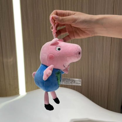19cm 100% Genuine PEPPA PIG Stuffed Soft Doll Peppa George Zoe Suzy Rebecca Emily Danny Pedro bear Dinosaur Children Plush toy