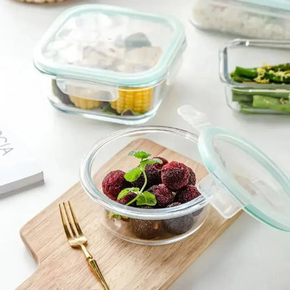 Premium Glass Lunch Box - Airtight Food Storage Containers with Leak-Proof Lids, Microwave & Dishwasher Safe Meal Prep Bento Boxes