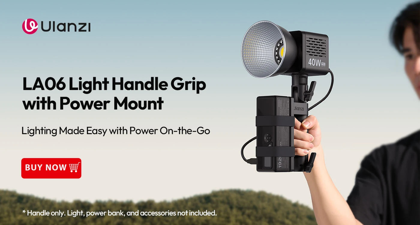 Ulanzi 40W Video Light COB Continuous Lighting Bowens Mount for Studio Video Tiktok Youtube Professional Led light photography