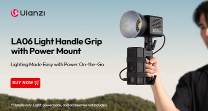 Ulanzi 40W Video Light COB Continuous Lighting Bowens Mount for Studio Video Tiktok Youtube Professional Led light photography