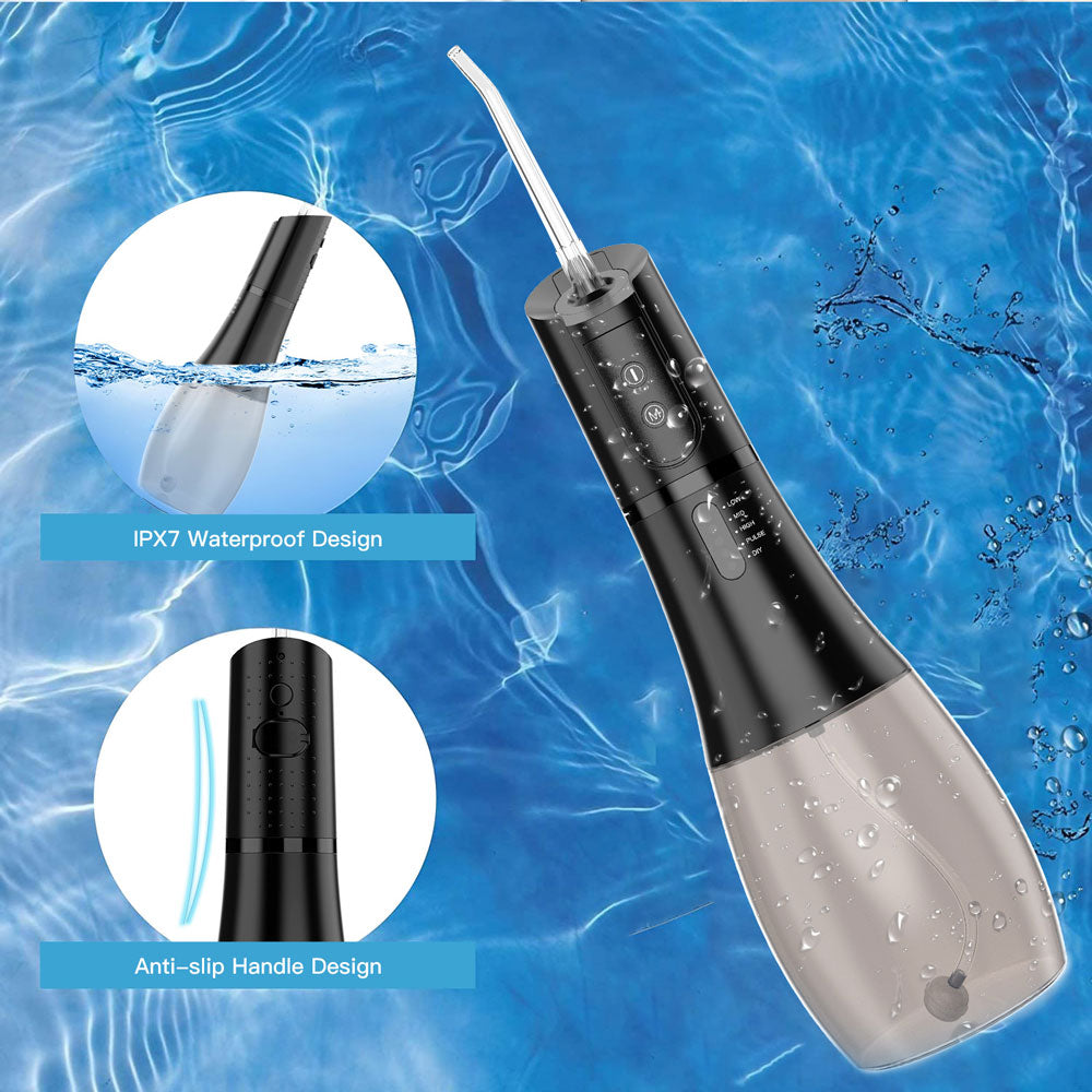 Mouth Washing MachineFloss,Oral Irrigator Portable Water Flosser Rechargeable 5 Modes 400ML Dental Water Jet for Cleaning Teeth