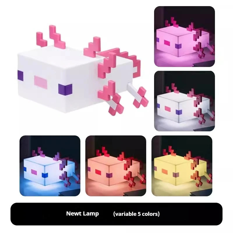 My Stitch Diy Model Lizard Bedroom Bedside Night Light 5 Colors Toy Atmosphere Light Children'S Gift Decoration Table Lamp