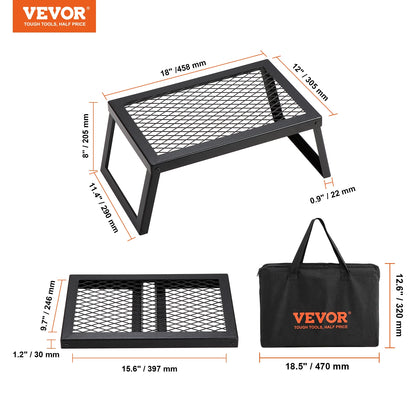 VEVOR 18/24in Barbecue Charcoal Grill Outdoor Home Appliance for Outdoor Cooking Camping Picnics Beach